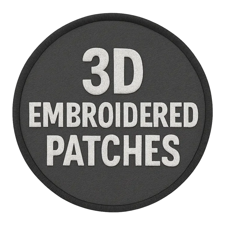 3D embroidered patches