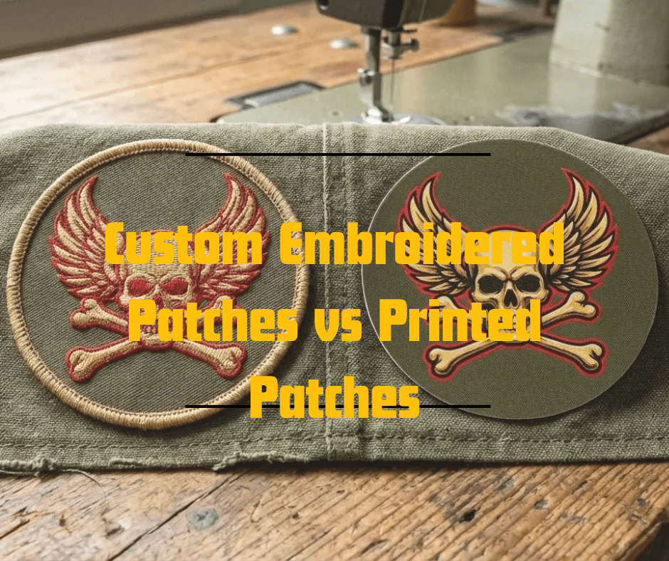 Custom embroidered patches vs printed patches