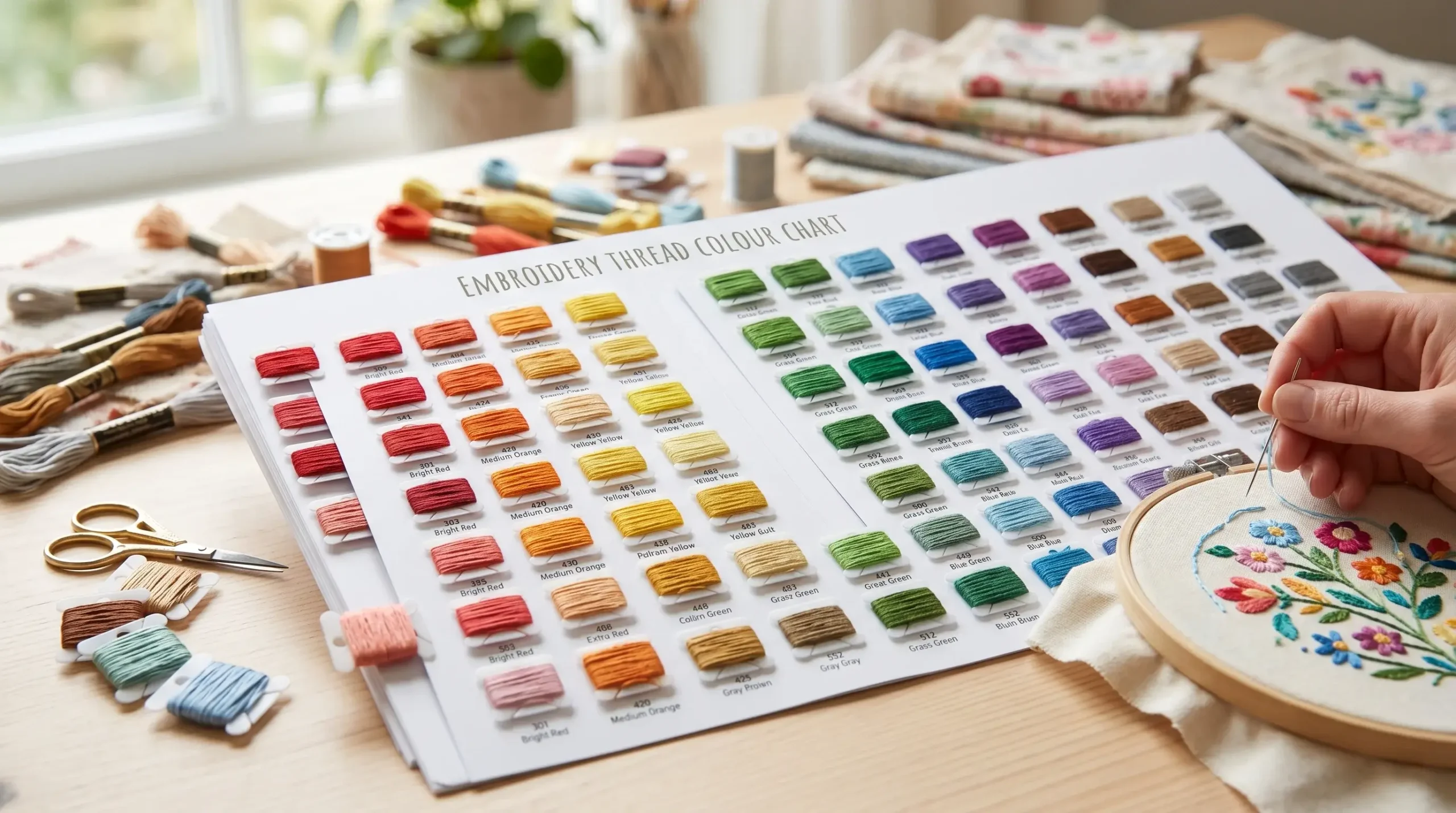 Embroidery Thread Colour Chart UK | Madeira & Isacord