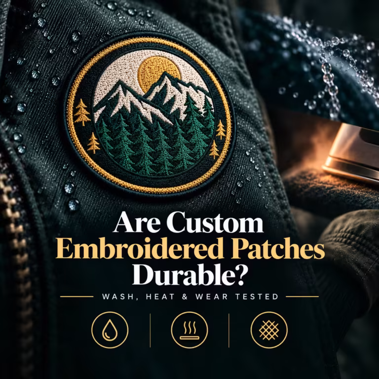 are custom embroidered patches durable